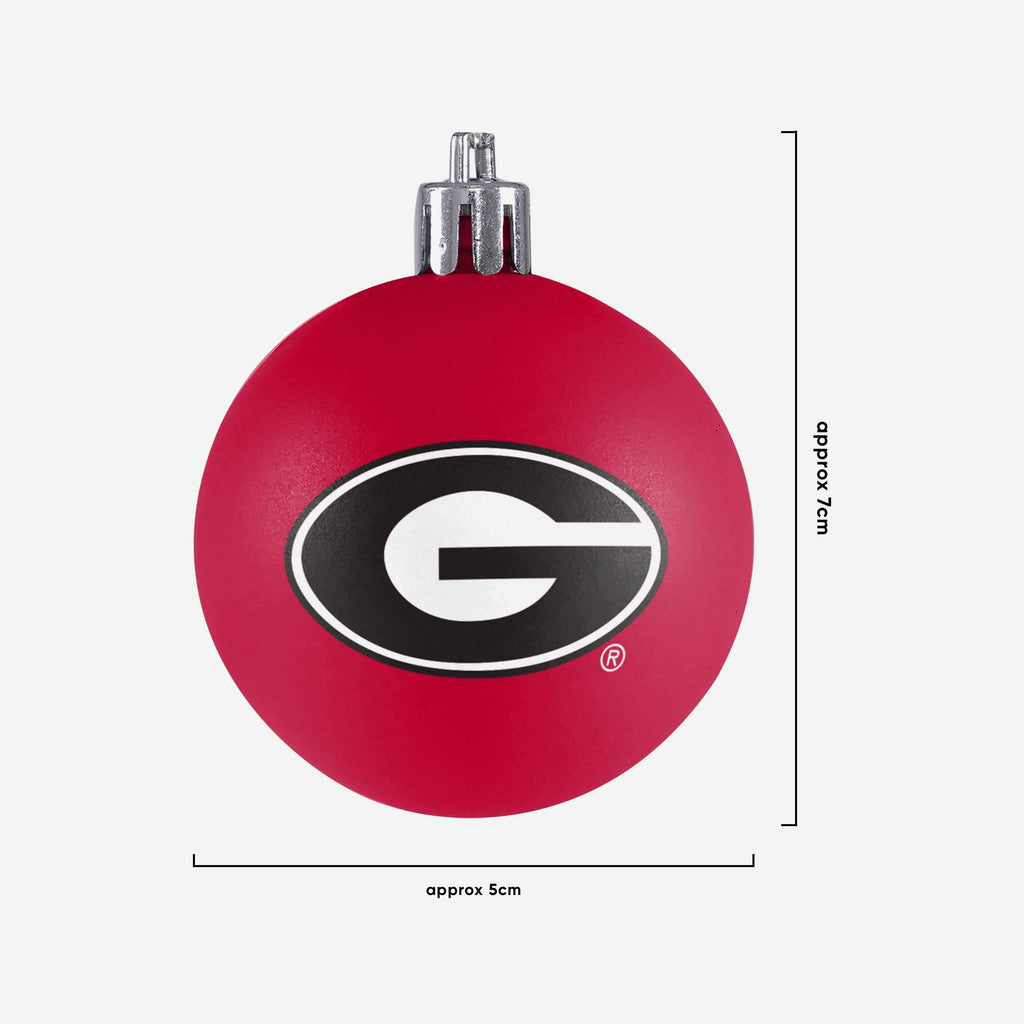 Georgia Bulldogs 12 Pack Ball Ornament Set - Image 4
