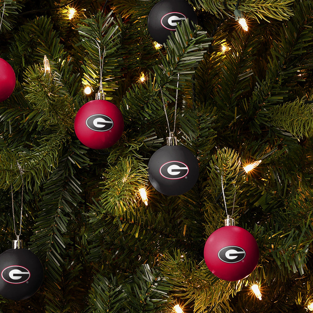 Georgia Bulldogs 12 Pack Ball Ornament Set - Image 3