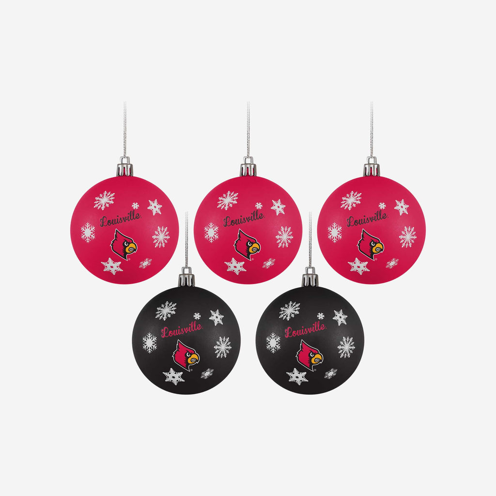 FOCO Louisville Cardinals Ornament Set Multicolor 2