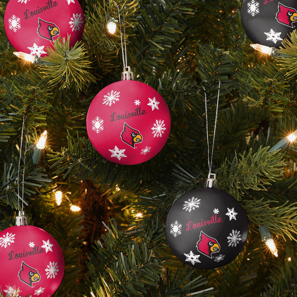 FOCO Louisville Cardinals Ornament Set Multicolor 3
