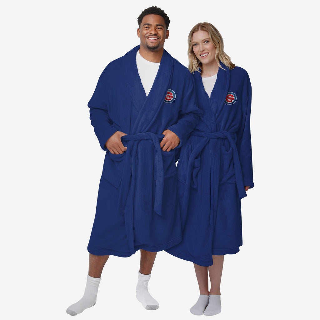 FOCO Chicago Cubs Lazy Day Team Robe Unisex 2