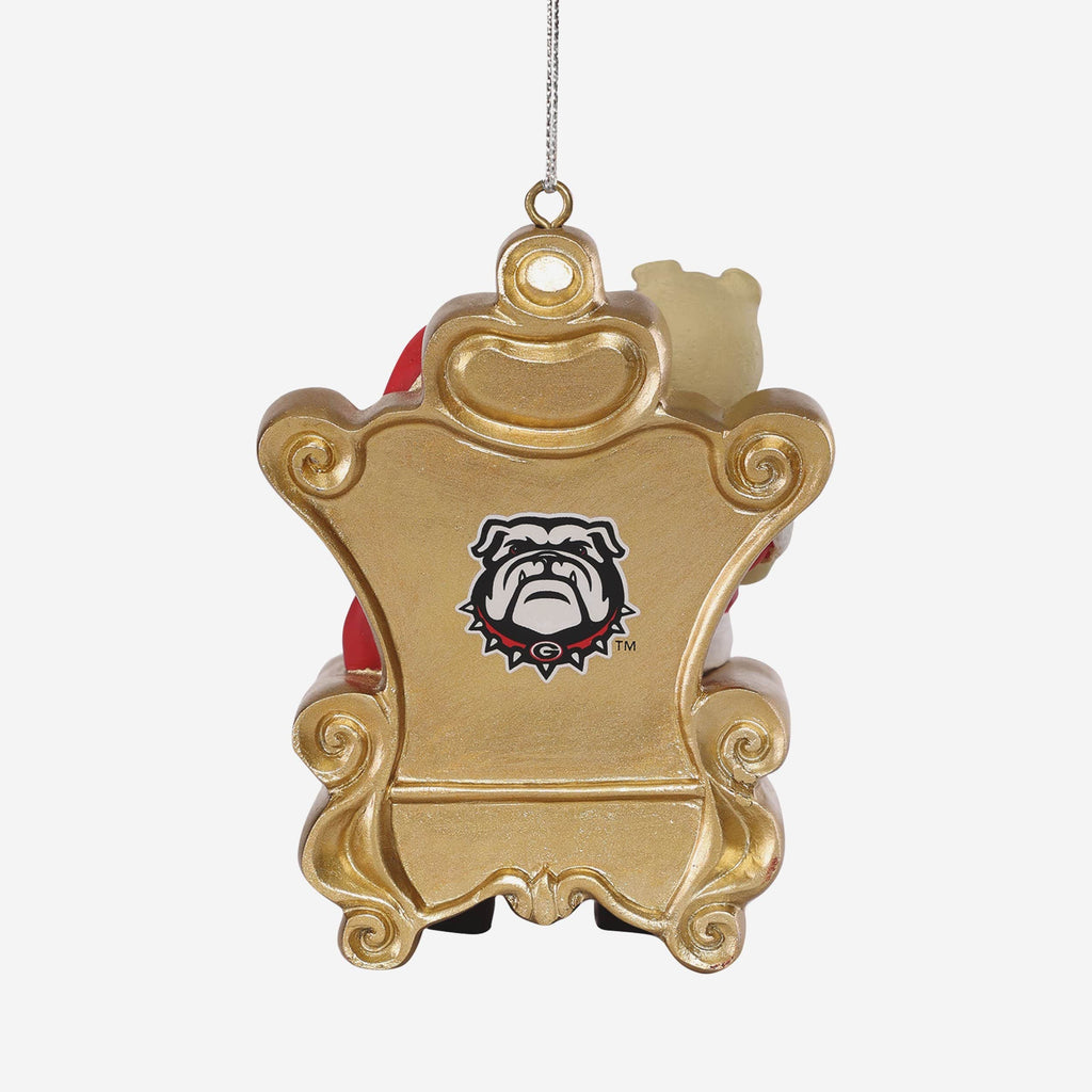 Georgia Bulldogs Hairy Dawg and Santa Ornament - Image 4