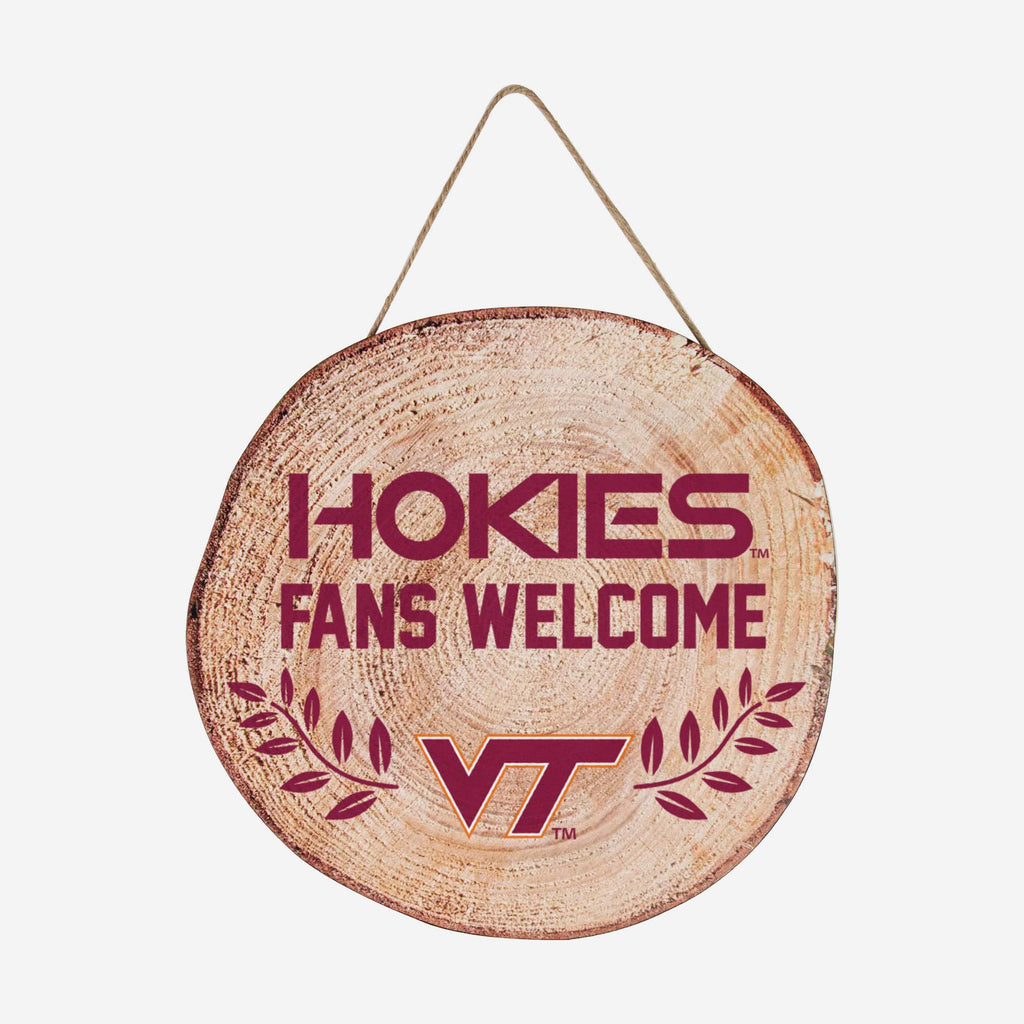 Virginia Tech Hokies Wood Stump Sign FOCO - FOCO.com