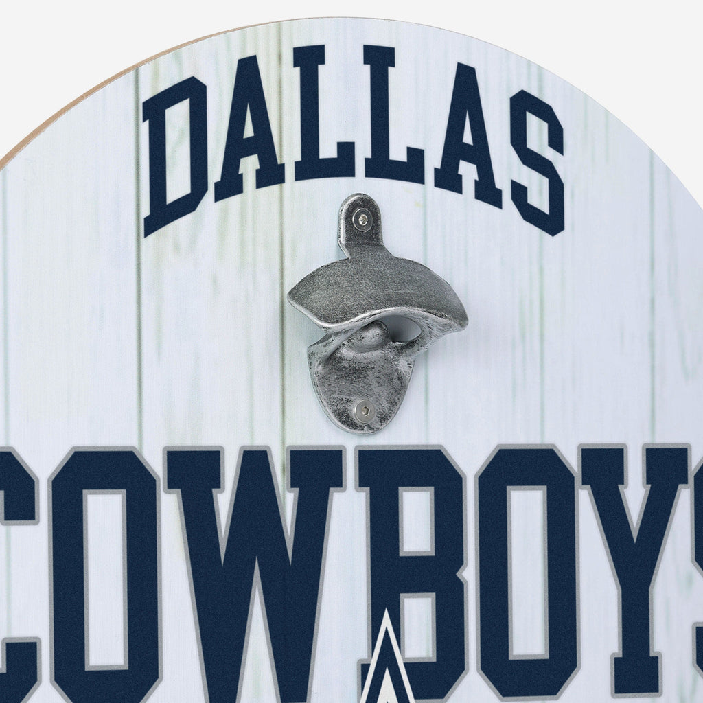 Dallas Cowboys Bottle Opener Cap Catcher Wall Sign FOCO