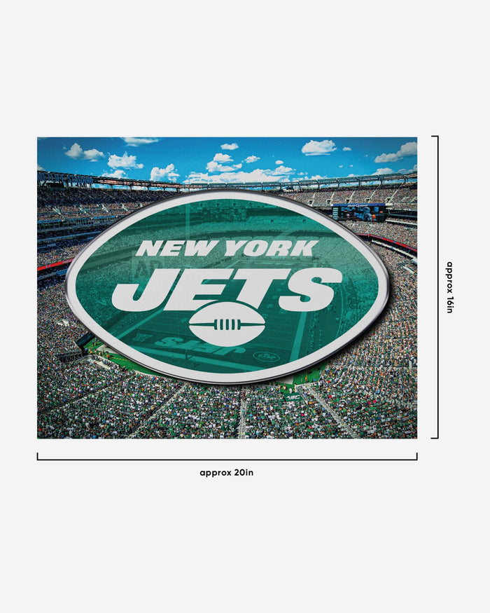 New York Jets Canvas Wall Sign FOCO - FOCO.com