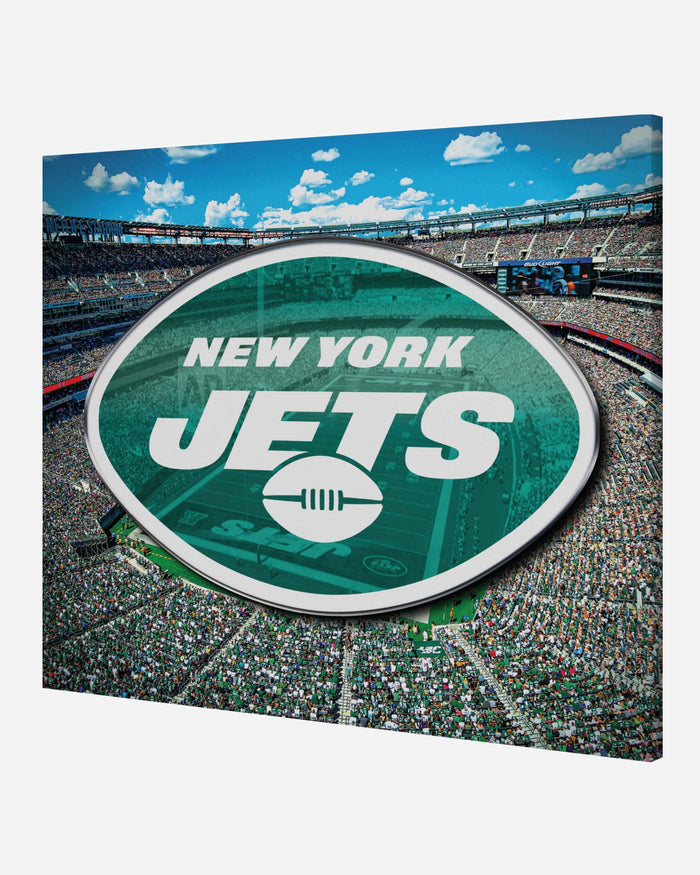 New York Jets Canvas Wall Sign FOCO - FOCO.com
