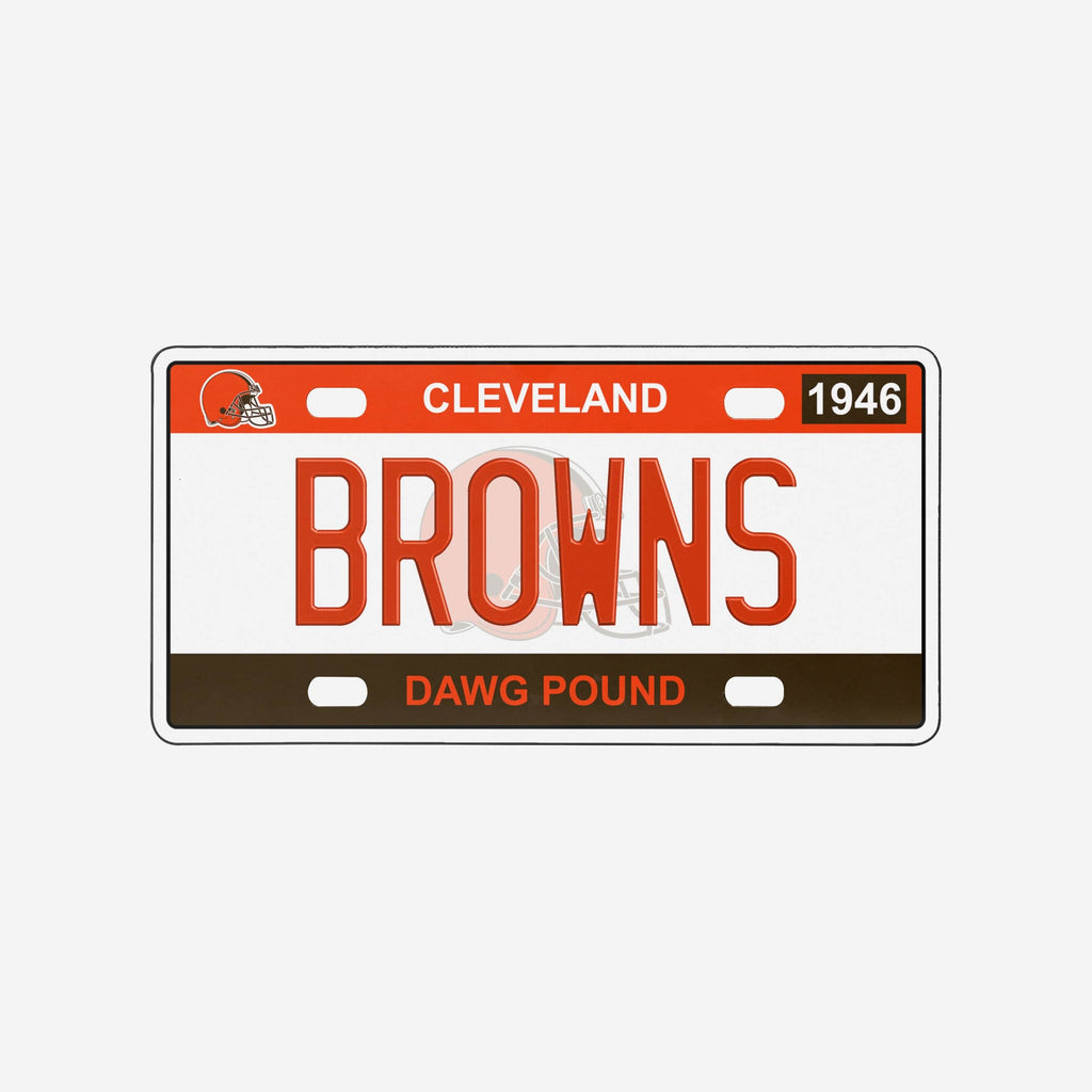 Cleveland Browns License Plate Wall Sign FOCO