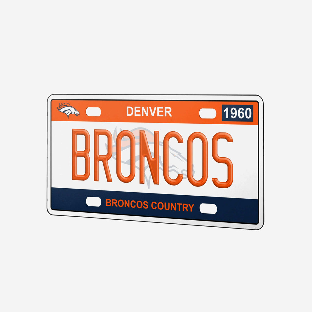 Denver Broncos License Plate Wall Sign FOCO