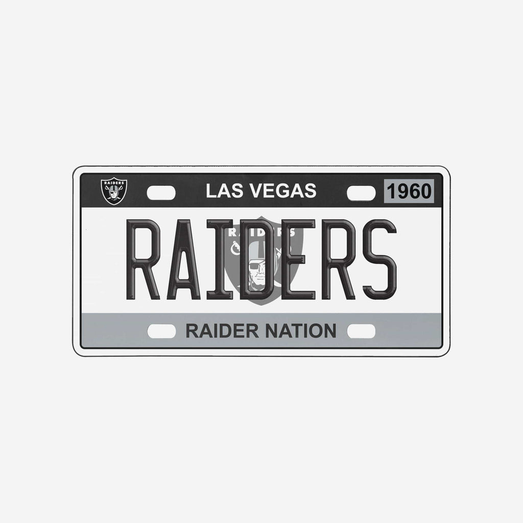 Las Vegas Raiders License Plate Wall Sign FOCO