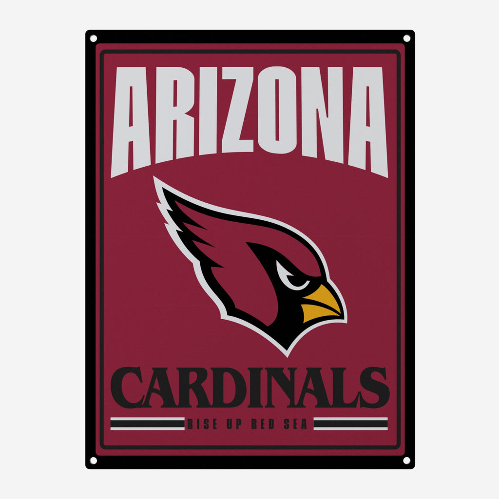 Arizona Cardinals Metal Tacker Wall Sign FOCO - FOCO.com