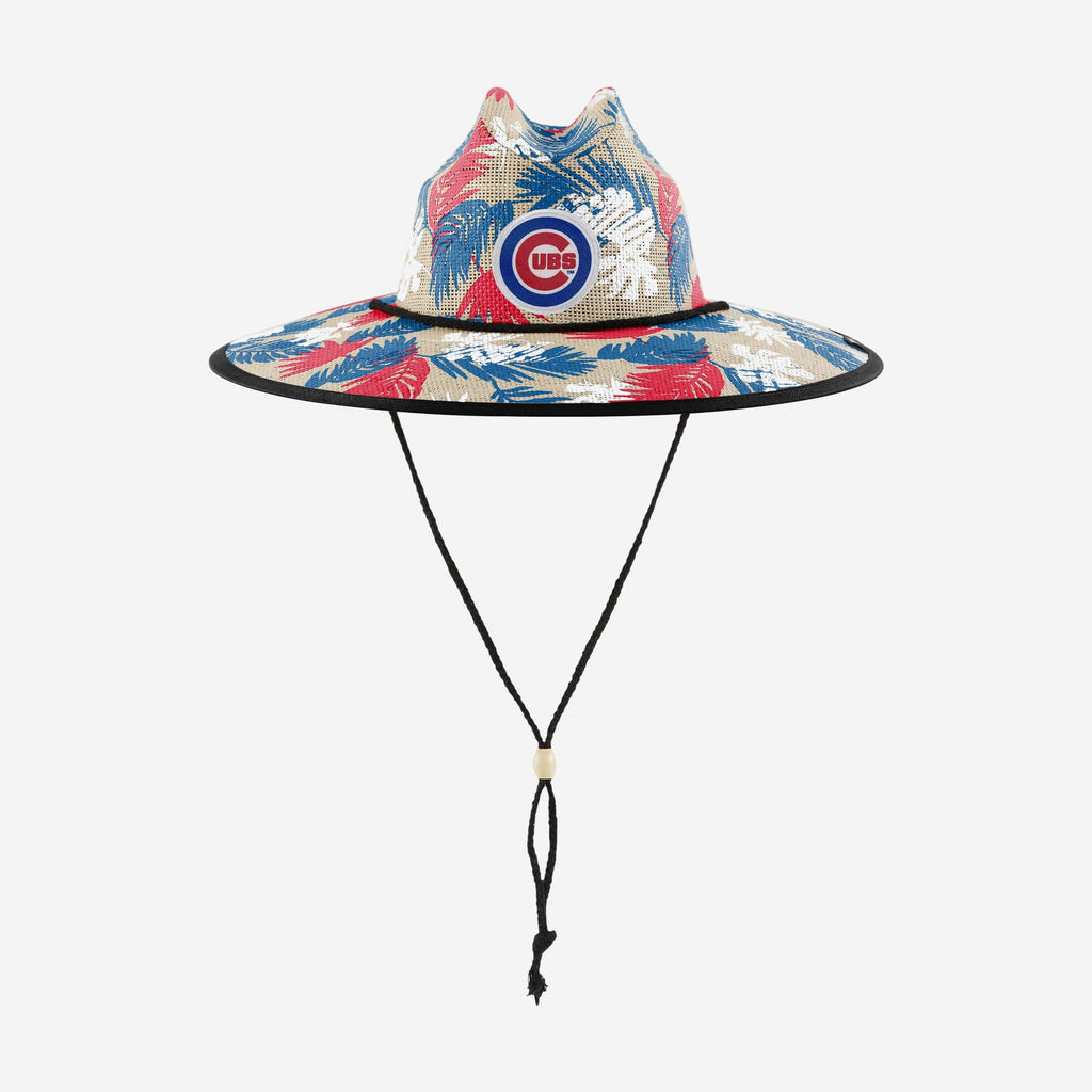 FOCO Chicago Cubs Floral Printed Straw Hat Unisex 4