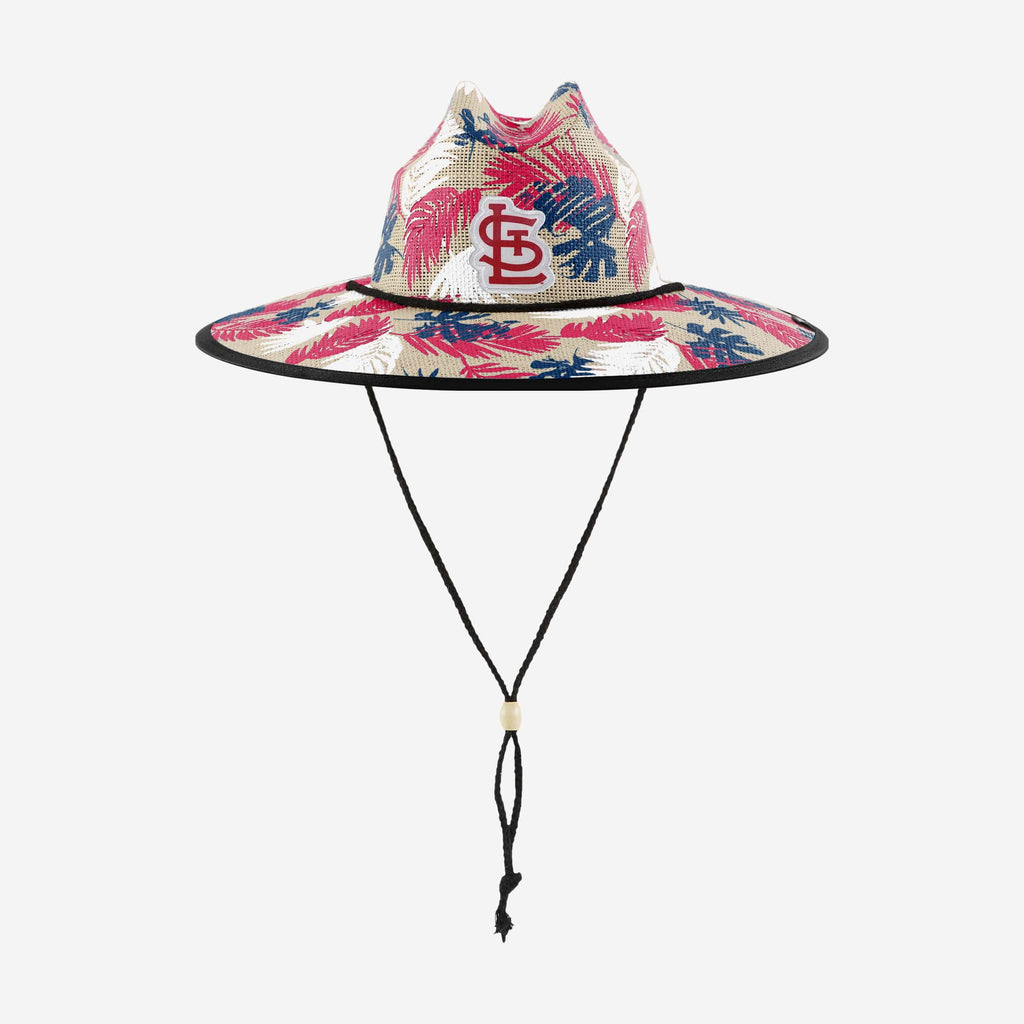St Louis Cardinals Floral Printed Straw Hat FOCO