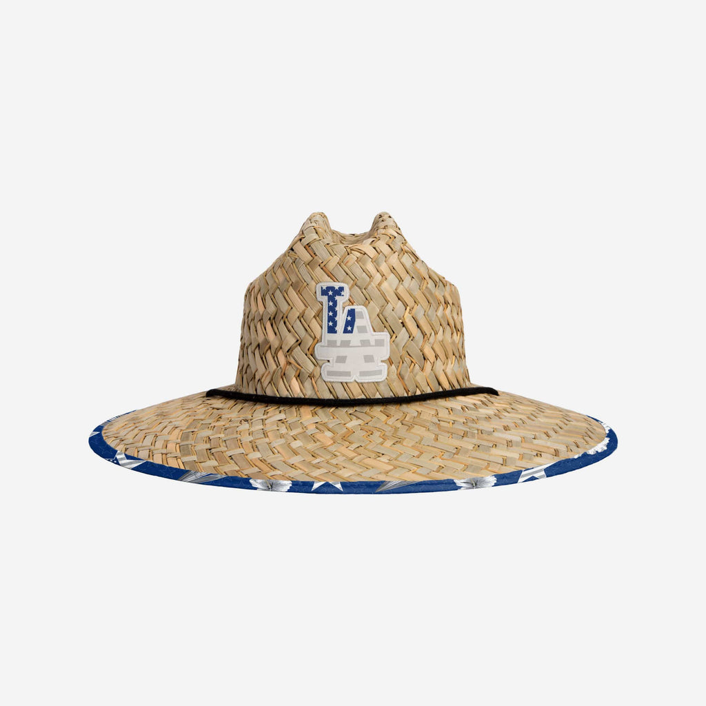 Los Angeles Dodgers Americana Straw Hat FOCO - FOCO.com