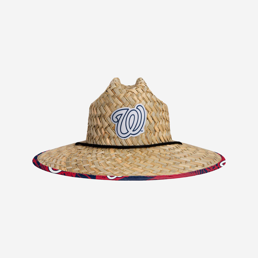 FOCO Washington Nationals Floral Straw Hat 2