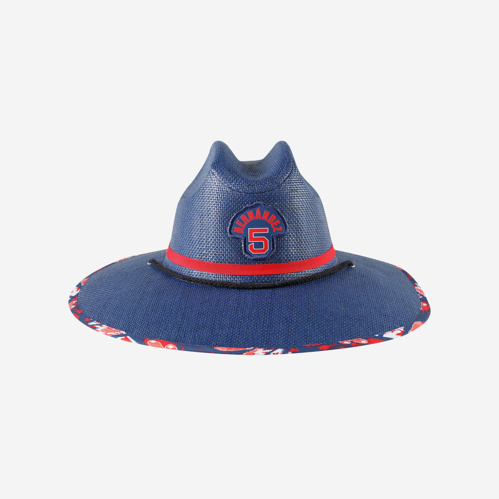 FOCO Enrique Hernandez Boston Red Sox Straw Hat Unisex 2