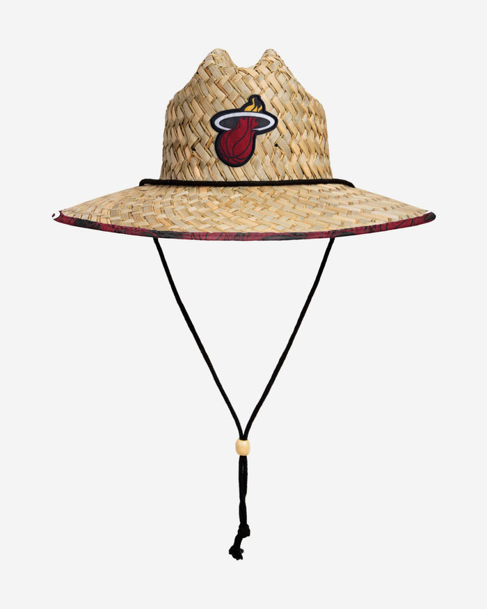 Miami Heat Floral Straw Hat FOCO - FOCO.com