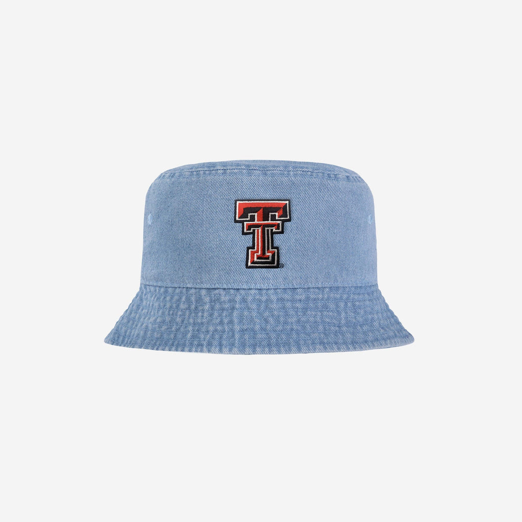 Texas Tech Red Raiders Denim Bucket Hat FOCO - FOCO.com