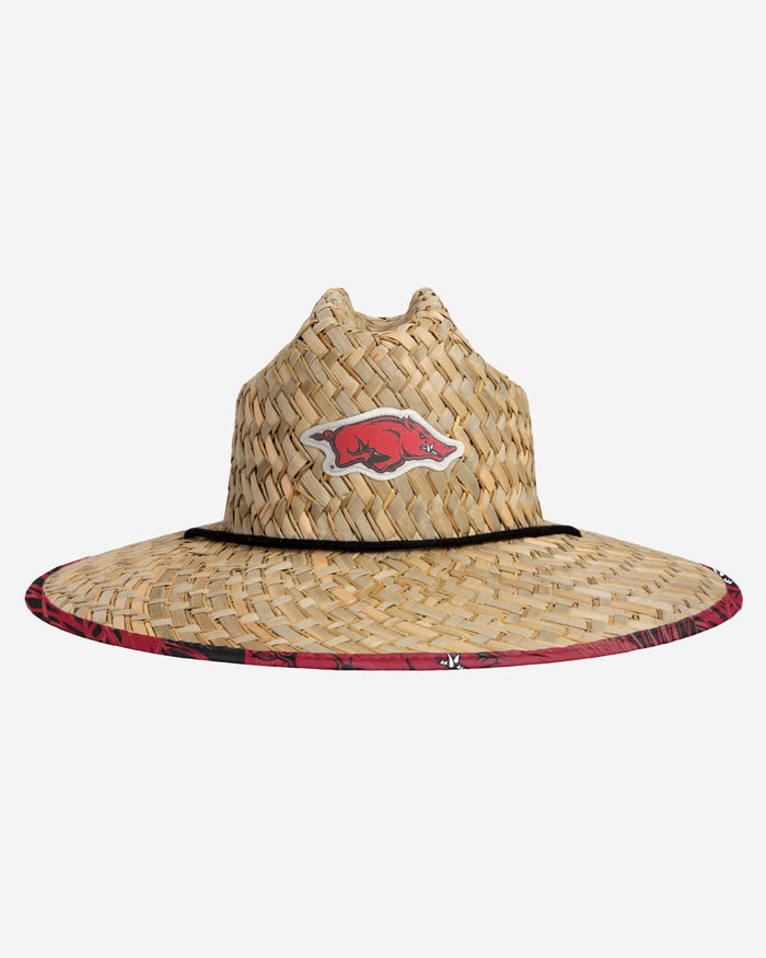 Arkansas Razorbacks Floral Straw Hat FOCO - FOCO.com