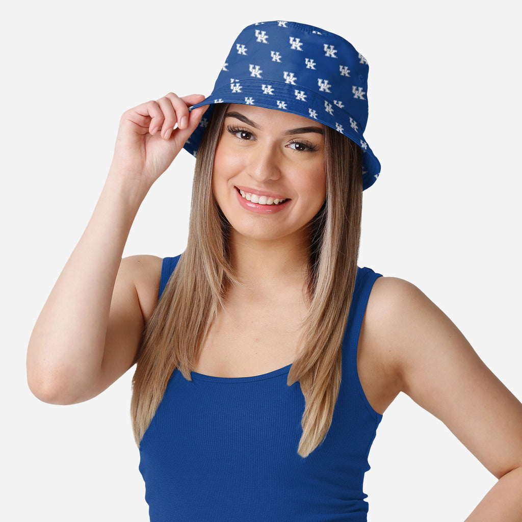 FOCO Kentucky Wildcats Mini Print Bucket Hat Unisex 3