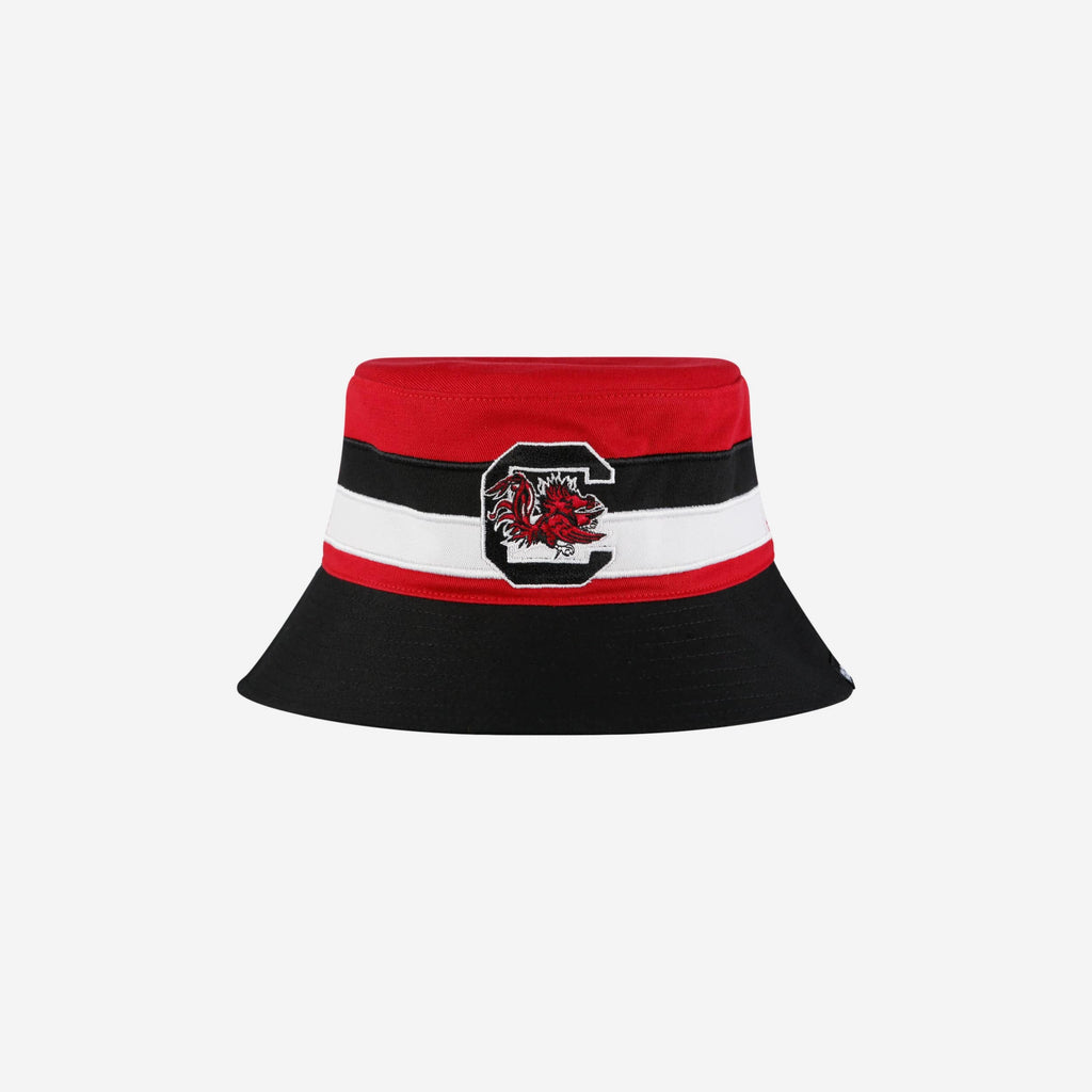 FOCO South Carolina Gamecocks Team Stripe Bucket Hat 2