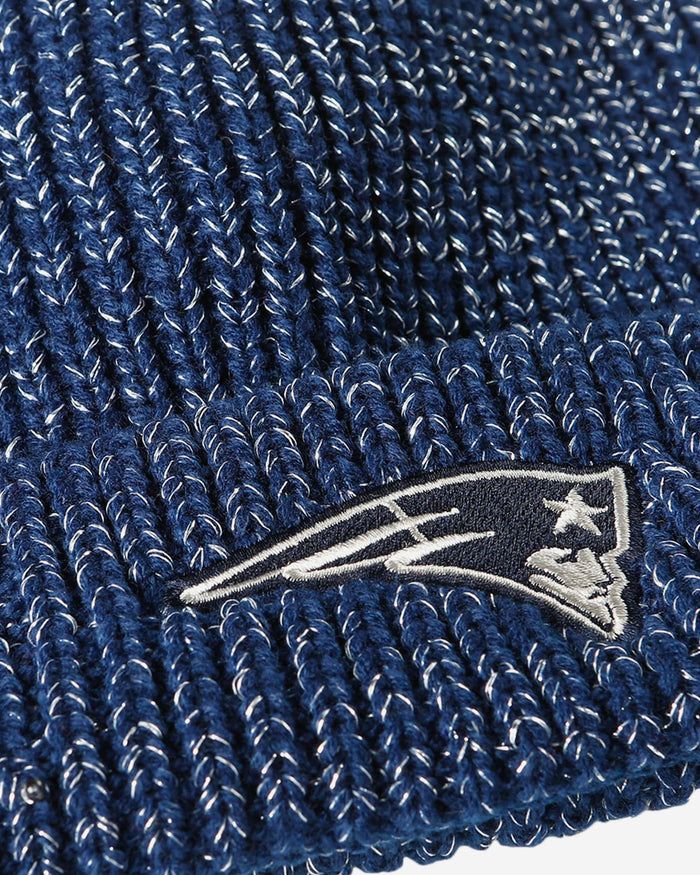 New England Patriots Womens Glitter Knit Light Up Beanie FOCO - FOCO.com