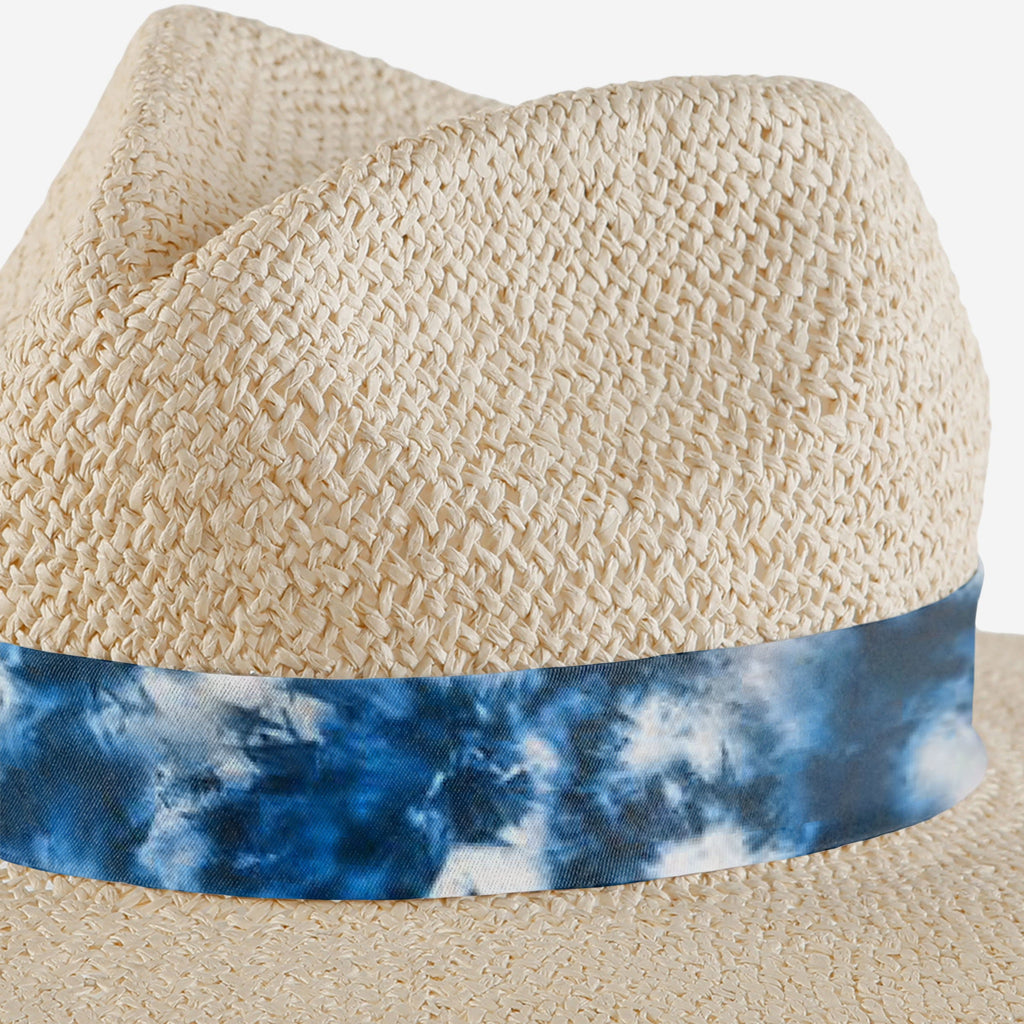 FOCO Los Angeles Chargers Tie-Dye Ribbon Straw Hat Multicolor 4