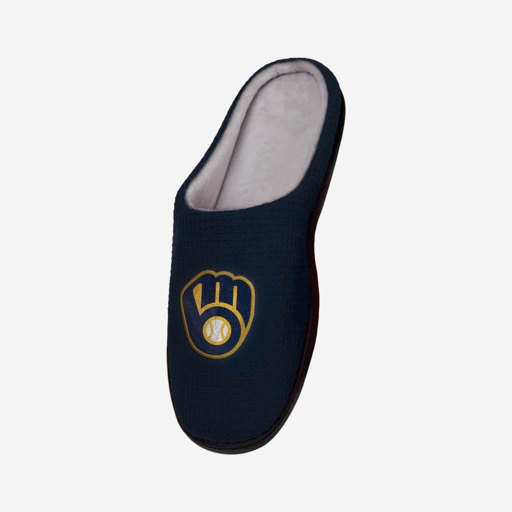 FOCO Milwaukee Brewers Slide Slipper Blue Men Size M 3