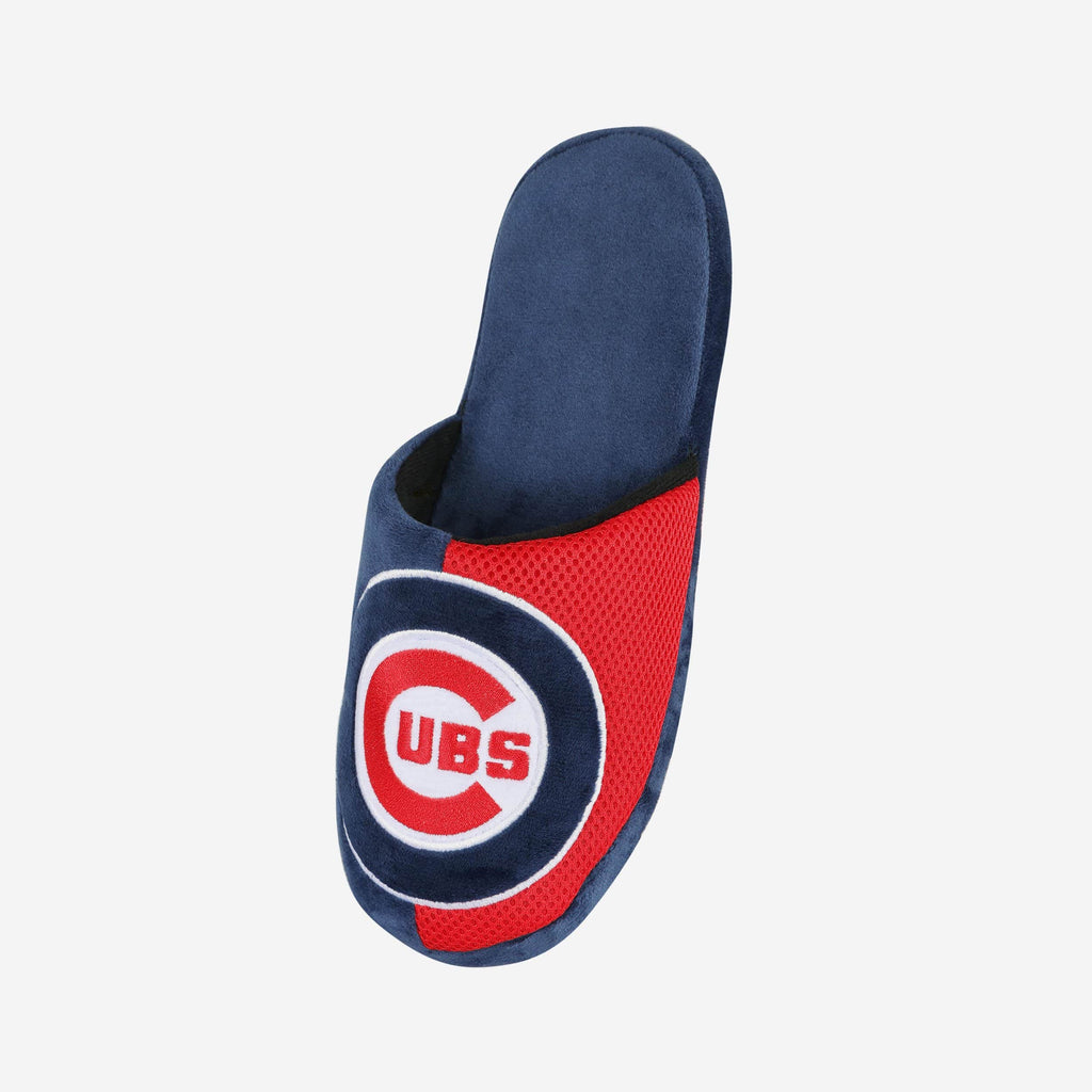 FOCO Chicago Cubs Staycation Slipper Blue Men Size S 3
