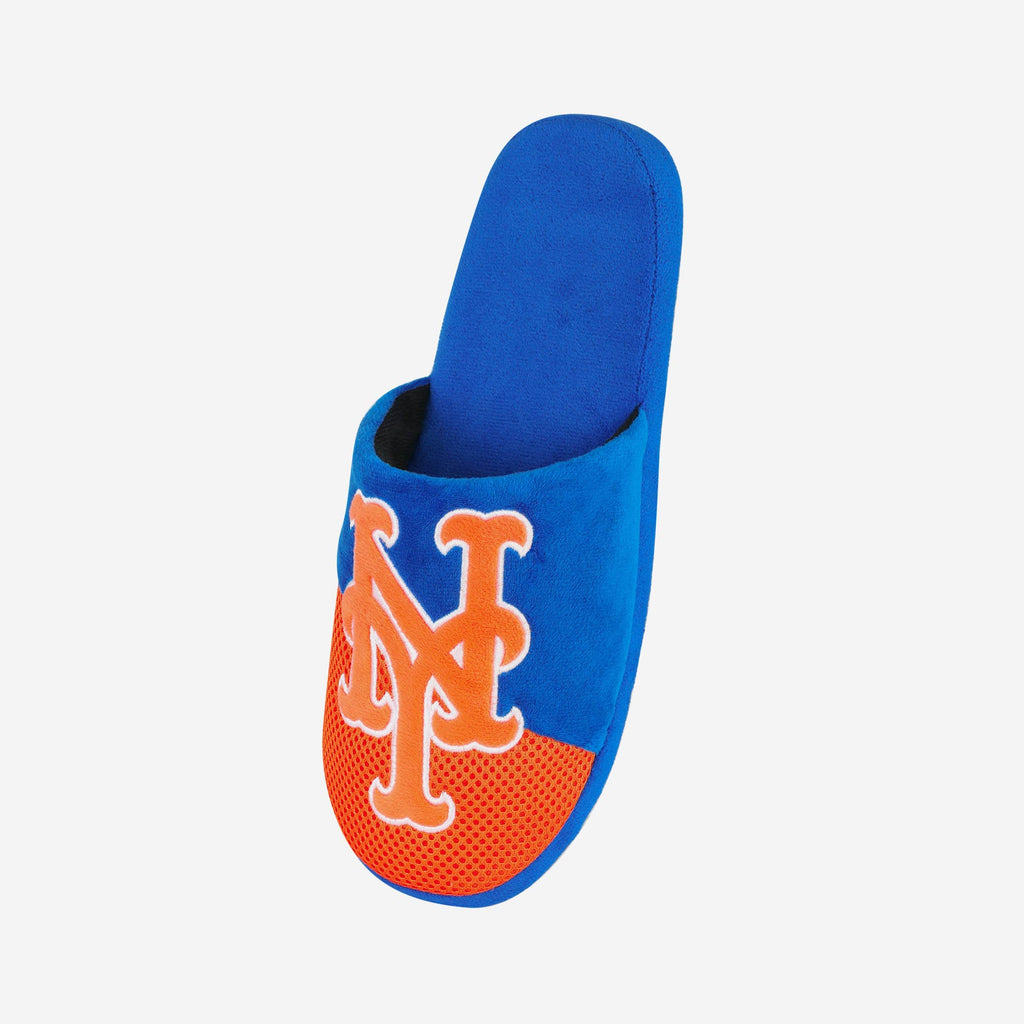FOCO New York Mets Staycation Slipper Blue Men Size L 3