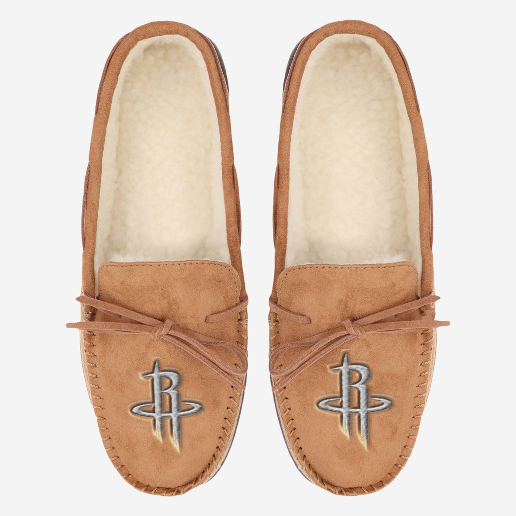 FOCO Houston Rockets Moccasin Slipper Red Men Size M 3