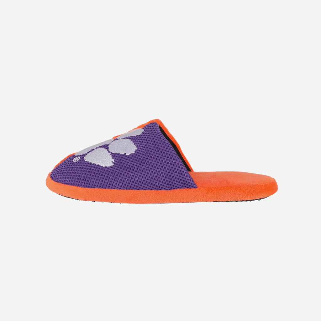 FOCO Clemson Team Logo Staycation Slipper Orange Men M 2