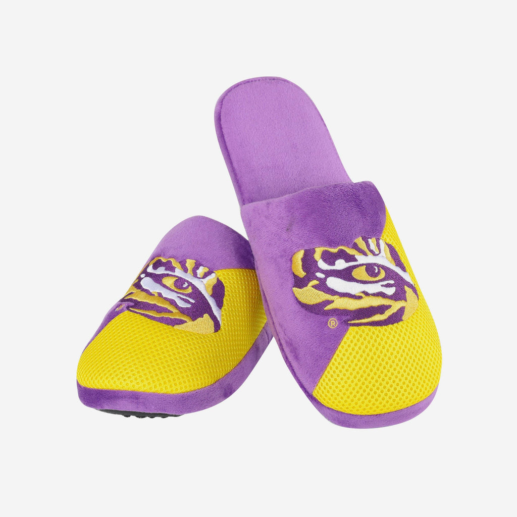 FOCO LSU Team Logo Staycation Slipper M Men 4