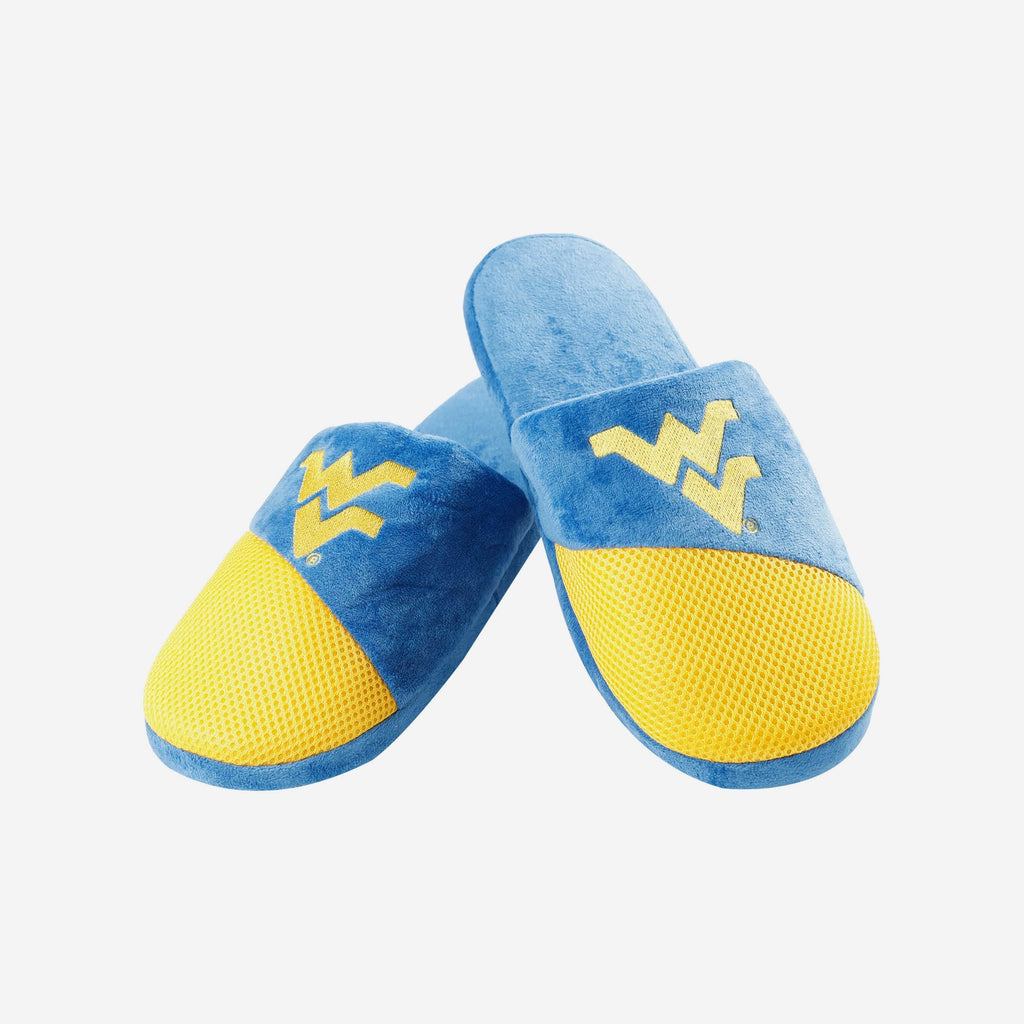 FOCO West Virginia Mountaineers Staycation Slipper Blue Men L 4