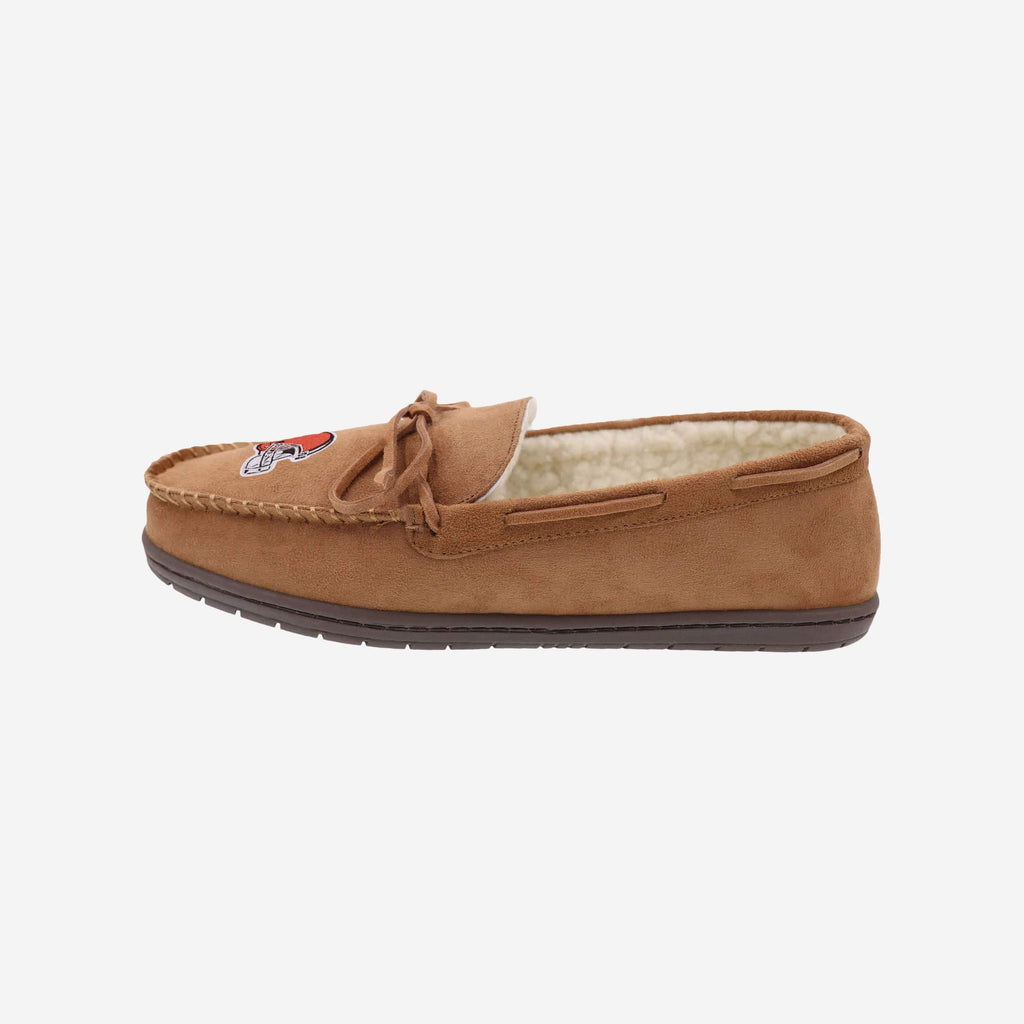 FOCO Cleveland Browns Moccasin Slipper Brown S 2