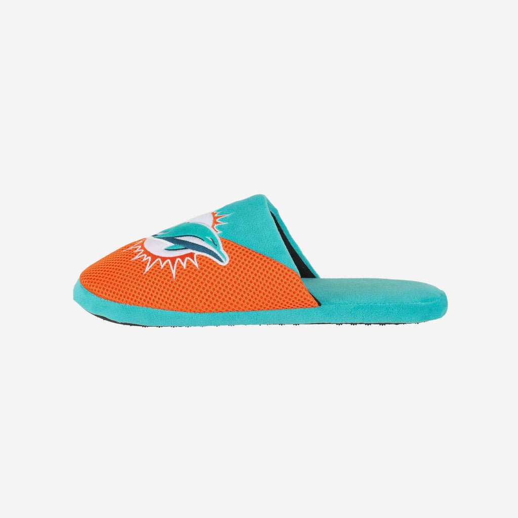 FOCO Miami Dolphins Team Logo Staycation Slipper Blue/White XL 2
