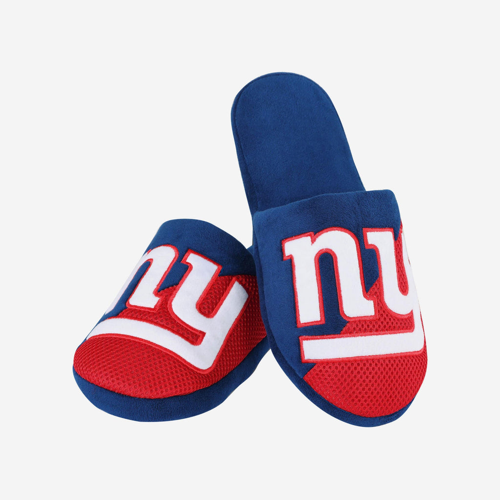 FOCO New York Giants Staycation Slipper Blue Men's Size S 4