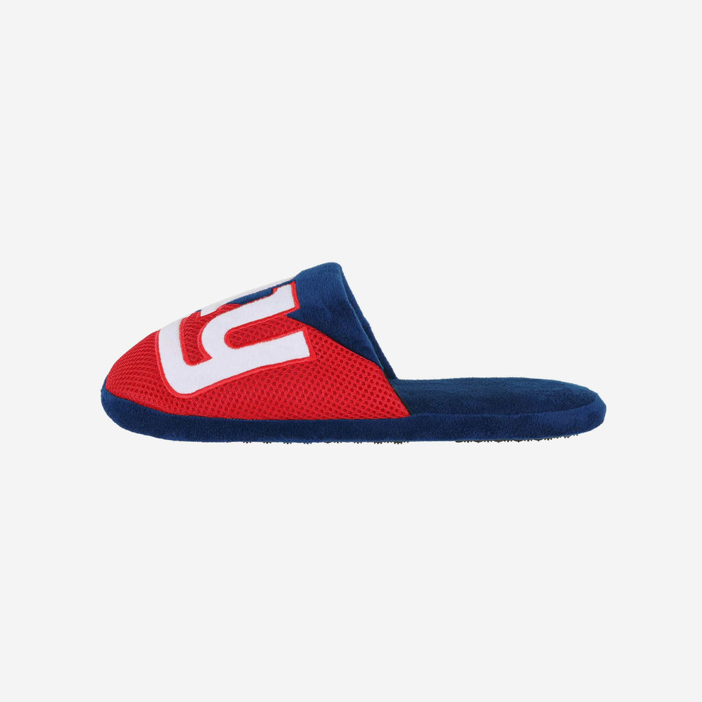 FOCO New York Giants Staycation Slipper Blue Men's Size S 2