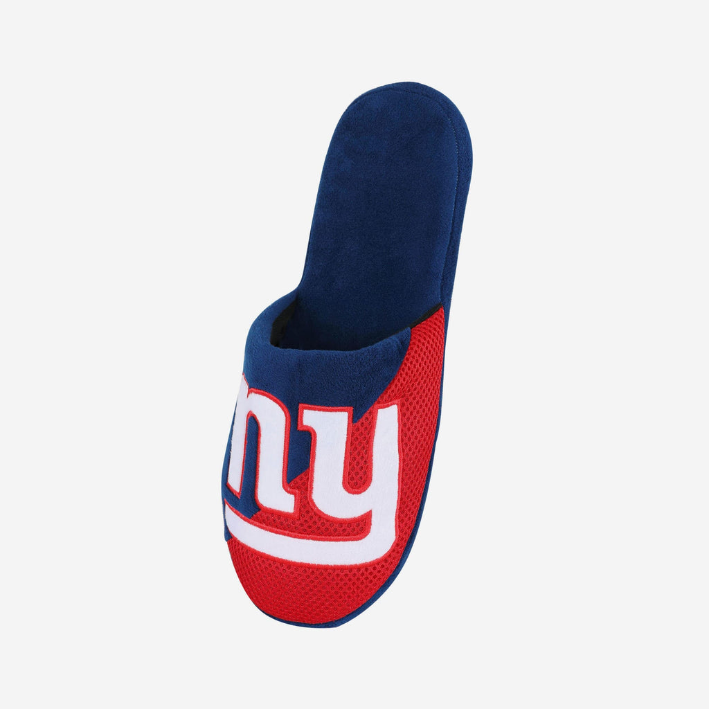 FOCO New York Giants Staycation Slipper Blue Men's Size S 3
