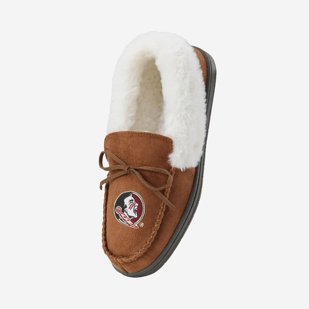 FOCO Florida State Seminoles Moccasin Slipper Tan XL 3