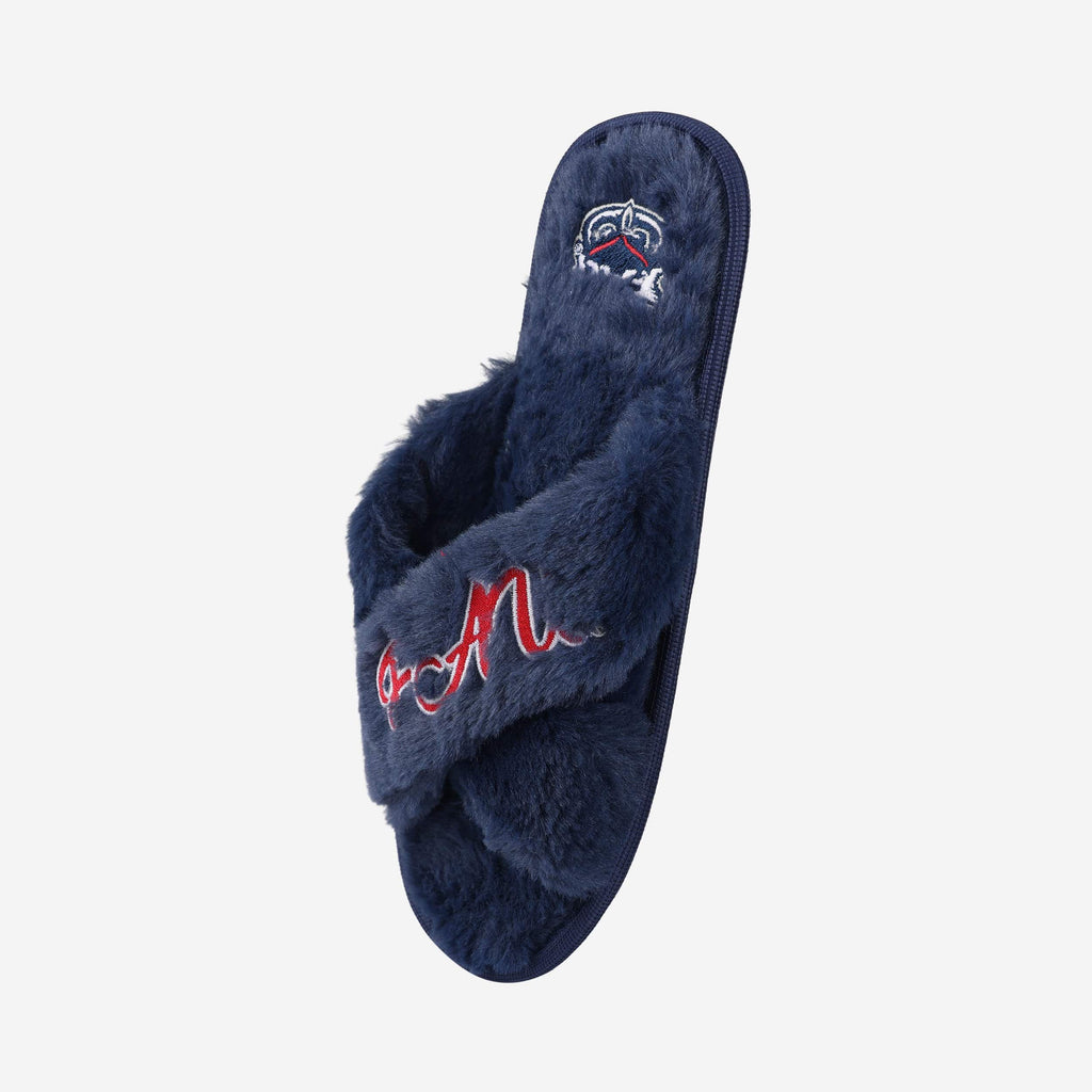 FOCO Florida Atlantic Owls Script Wordmark Fur Cross Slide XL Women 3