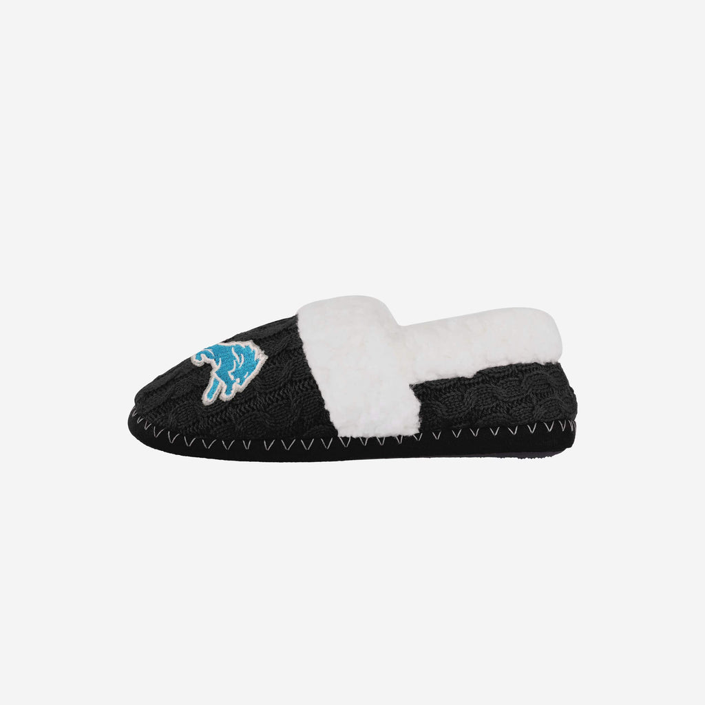 FOCO Detroit Lions Moccasin Slipper Blue M 2
