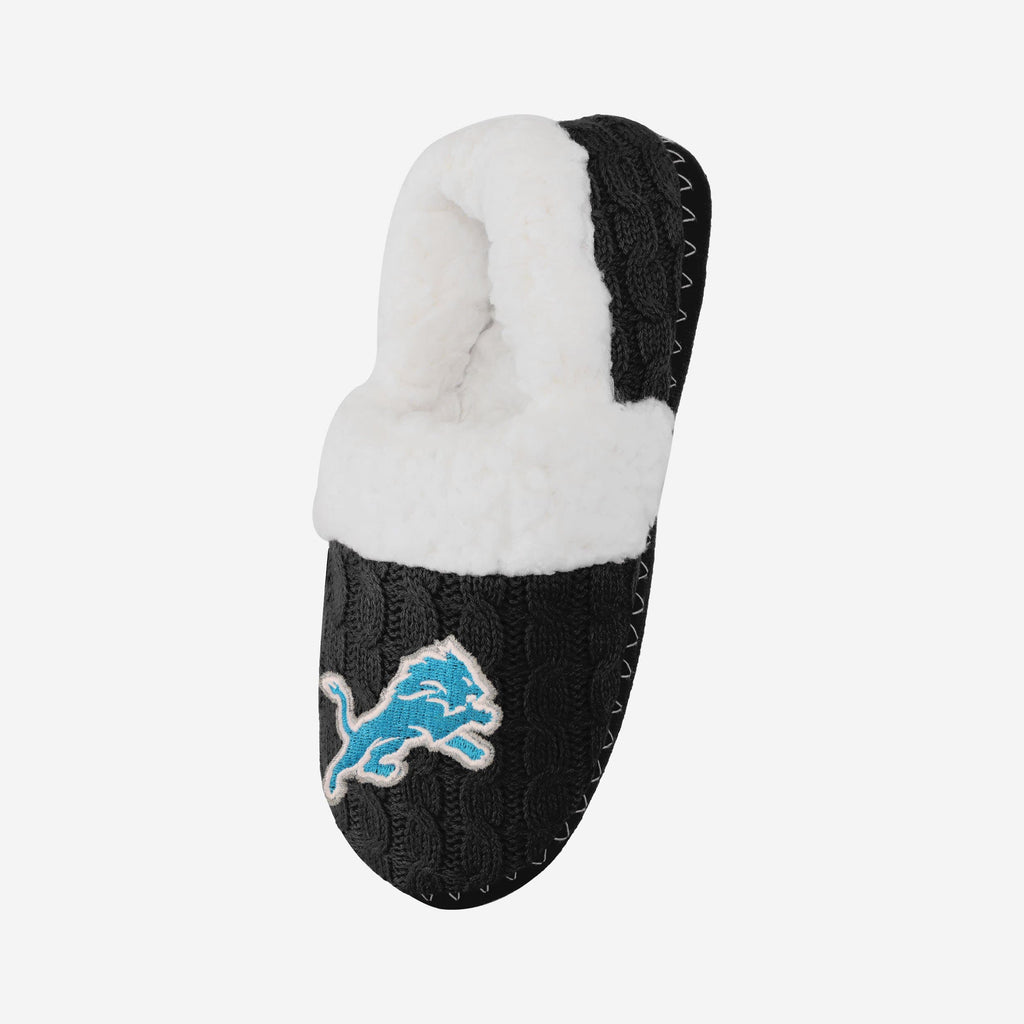 FOCO Detroit Lions Moccasin Slipper Blue M 4