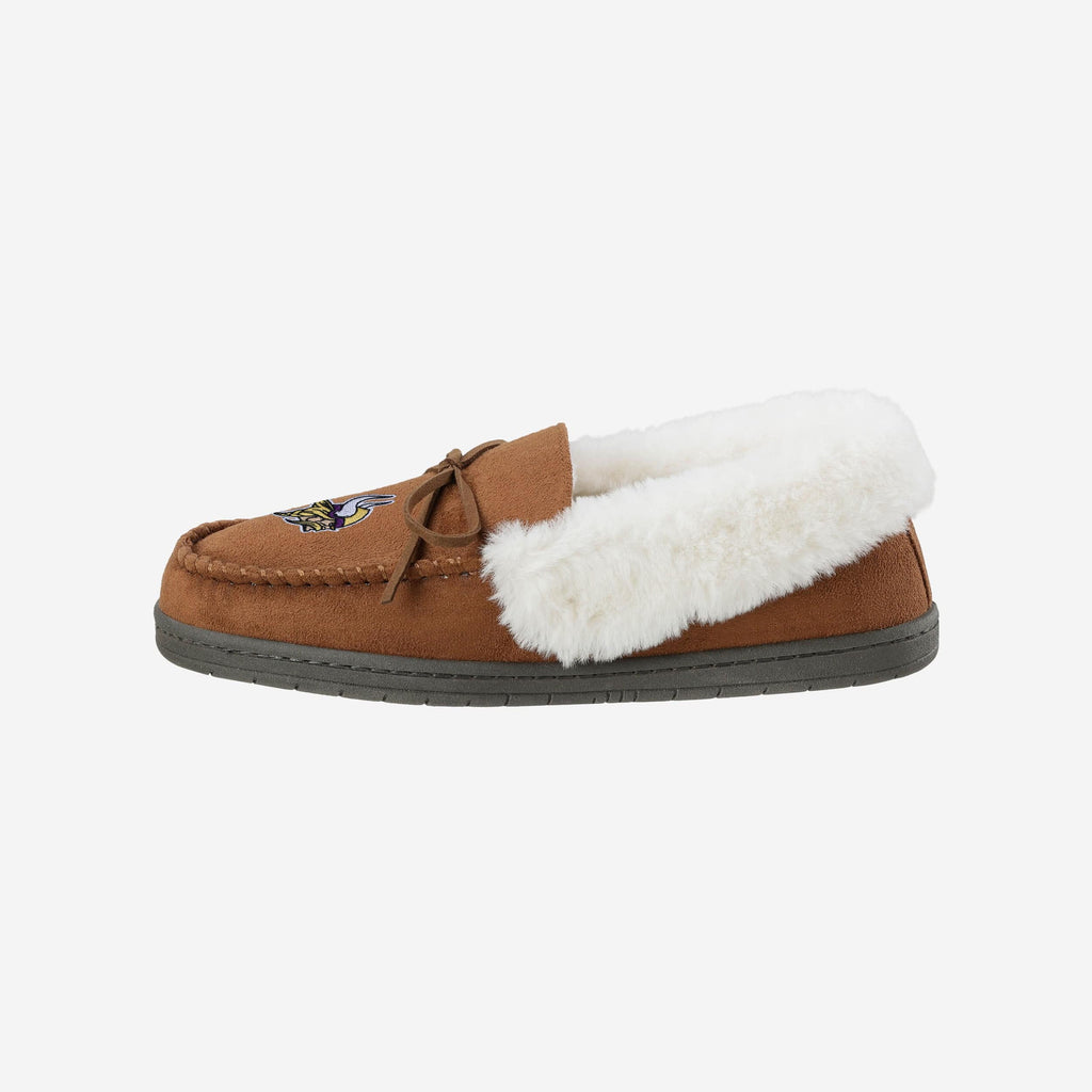 FOCO Minnesota Vikings Moccasin Slipper Tan XL 2