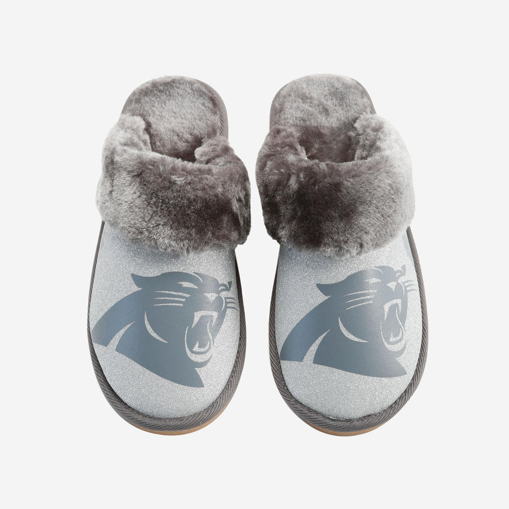 FOCO Carolina Panthers Moccasin Slipper Glitter M 3