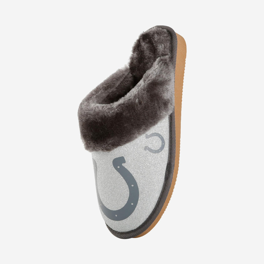 FOCO Indianapolis Colts Moccasin Slipper Blue L 4