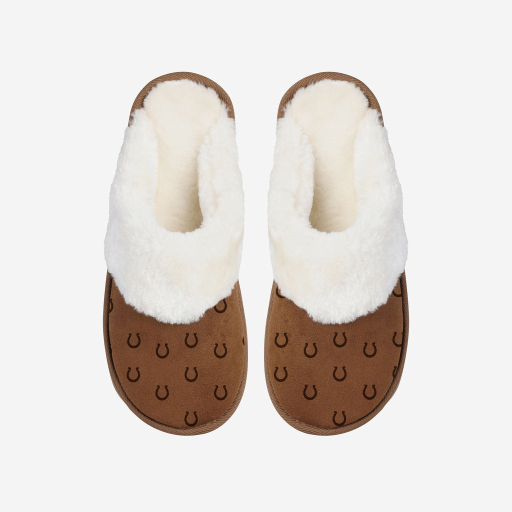 FOCO Repeat Logo Moccasin Slipper Brown S 3