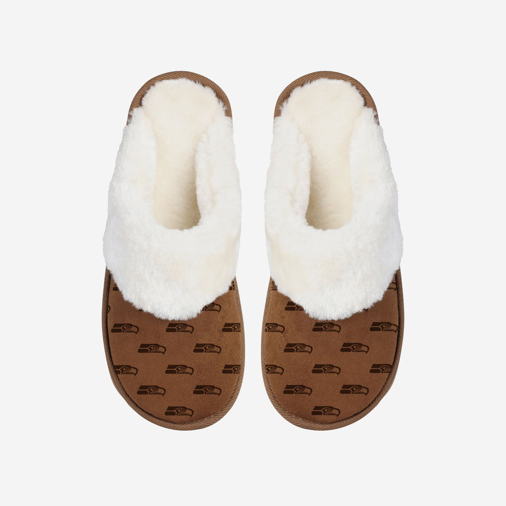 FOCO Repeat Logo Moccasin Slipper Brown S 3