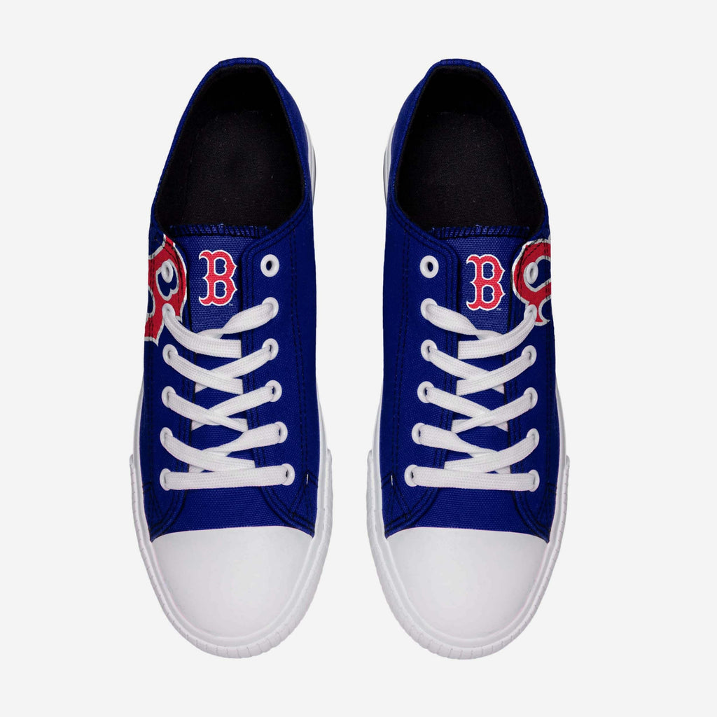 FOCO Boston Red Sox Low Top Canvas Shoe Black 12 3