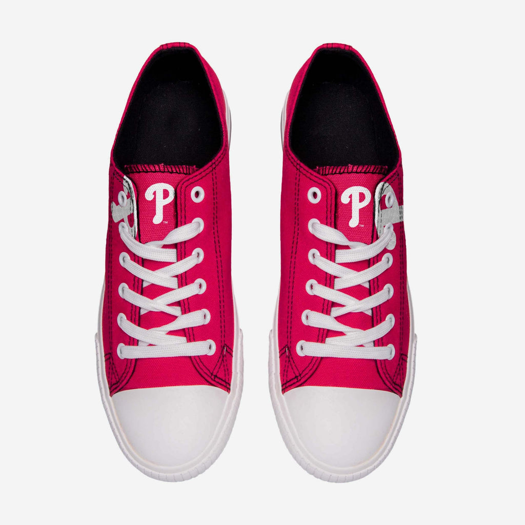 FOCO Philadelphia Phillies Low Top Canvas Shoe Black 10 3