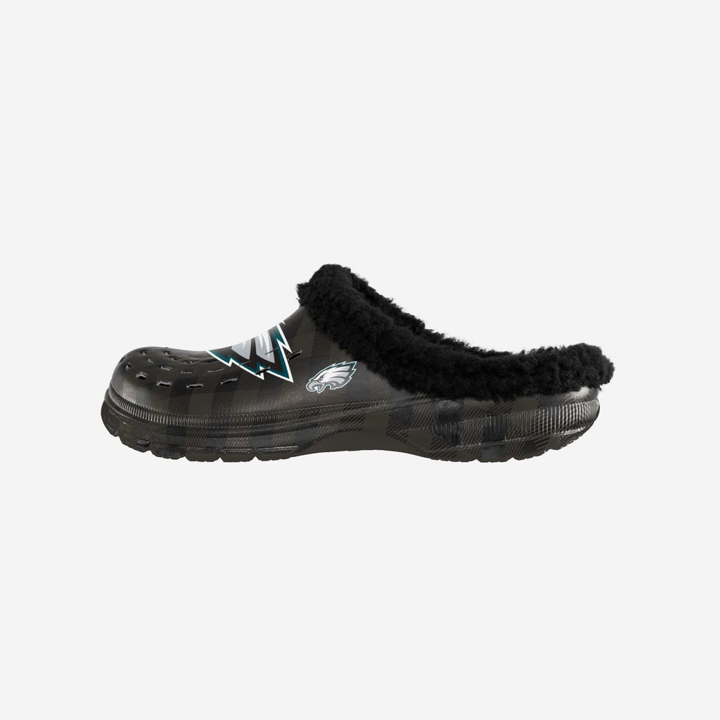 FOCO Philadelphia Eagles Sherpa Lined Buffalo Check Clogs Mens  Medium 9-10 Philadelphia Eagles Sherpa Lined Buffalo Check Clog FOCO main image 4
